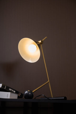 Avelo Géométrique en Marbre pour Lampe de Table