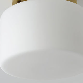 Elsilisra Plafonnier Flush Art Nordique Laiton Verre