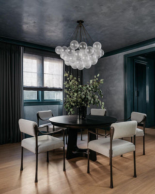 Lustra Lustre Bulles en Verre Satiné