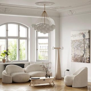 Lustra Lustre Bulles en Verre Satiné