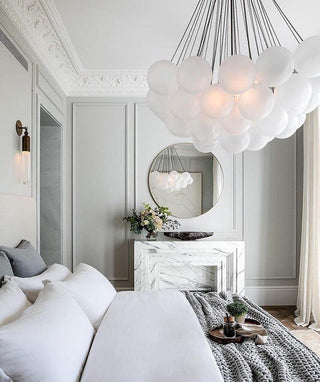 Lustra Lustre Bulles en Verre Satiné
