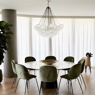Lustra Lustre Bulles en Verre Satiné