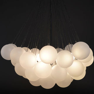 Lustra Lustre Bulles en Verre Satiné