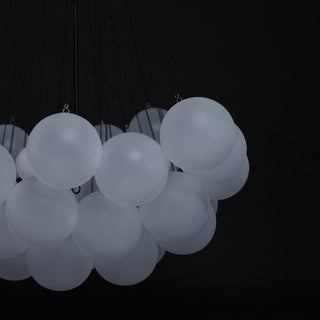 Lustra Lustre Bulles en Verre Satiné