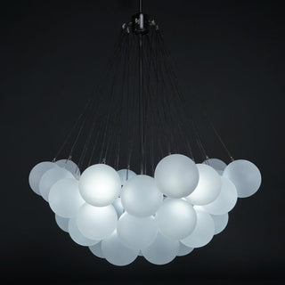 Lustra Lustre Bulles en Verre Satiné