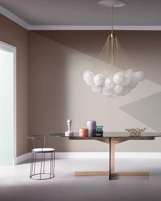 Lustra Lustre Bulles en Verre Satiné
