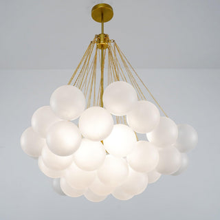 Lustra Lustre Bulles en Verre Satiné