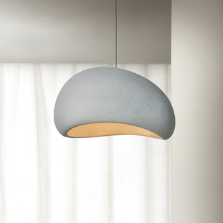 Solara Suspension en Plâtre Demi Dôme à Brancher Wabi Sabi