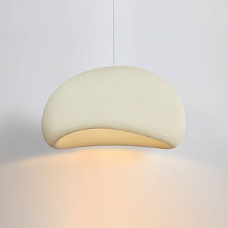 Solara Suspension en Plâtre Demi Dôme à Brancher Wabi Sabi