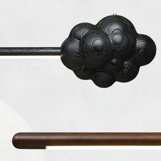 Lustra Suspension Minérale Nuage Bois Minimaliste