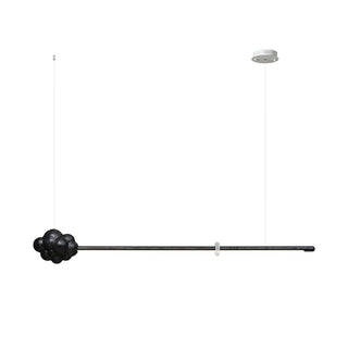 Lustra Suspension Minérale Nuage Bois Minimaliste
