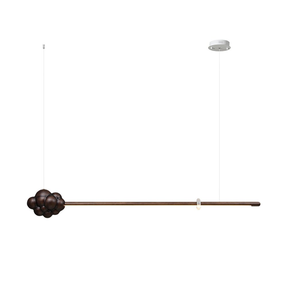 Cyrona Suspension Minérale Nuage Bois Minimaliste