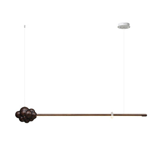 Lustra Suspension Minérale Nuage Bois Minimaliste