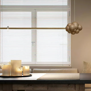 Lustra Suspension Minérale Nuage Bois Minimaliste
