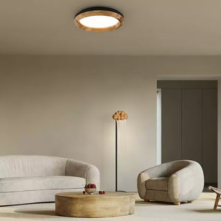 Orinyra Lampadaire en Métal Bronze à Rosace Nuageuse avec Détails Perles
