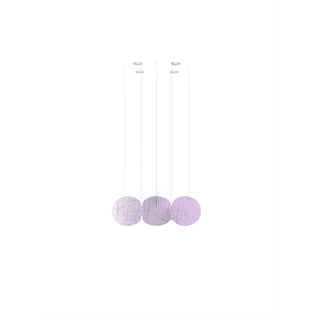Clouds Iridescent Disc Chandelier-Neutral Decor
