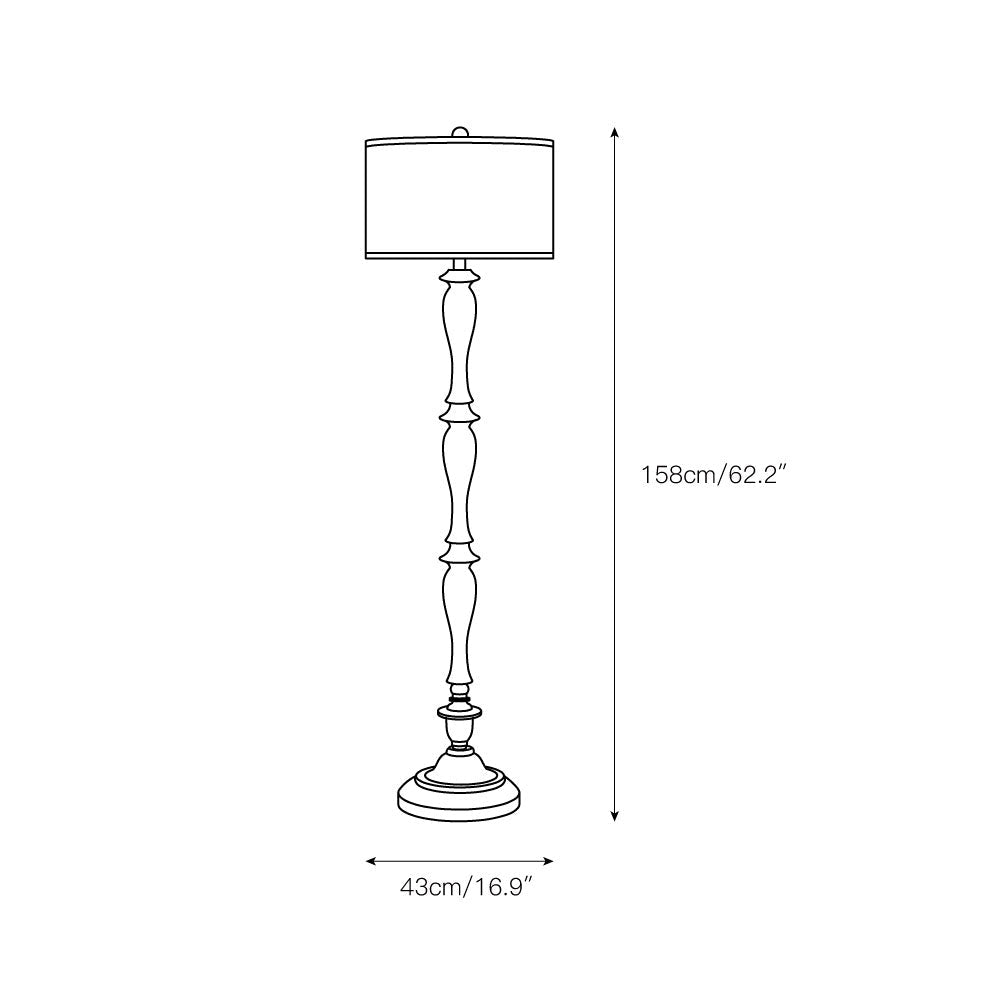 Coastal Lampadaire Effet Bois Côtier