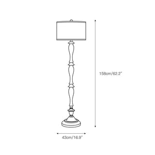 Coastal Lampadaire Effet Bois Côtier