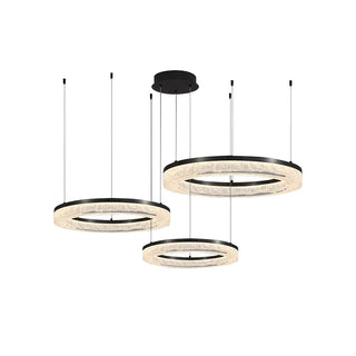 Idyll Lustre Rond LED Métal Résine Minimaliste Moderne
