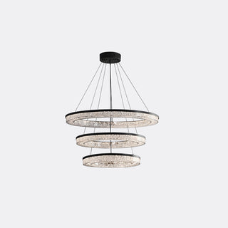Idyll Lustre Rond LED Métal Résine Minimaliste Moderne