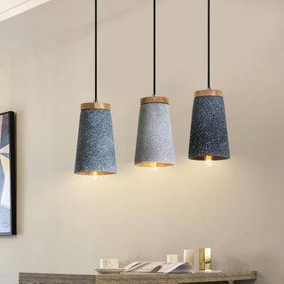Althere Lustre Suspendu En Bois Et Ciment