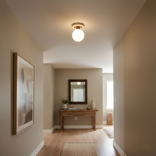Cogstone Orb Ceiling Lamp-Neutral Decor