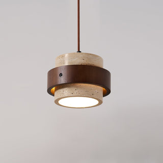 Cumirora Suspension Cylindre Superposé en Travertin