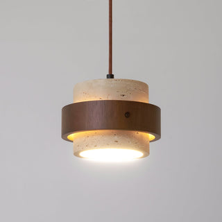 Cumirora Suspension Cylindre Superposé en Travertin
