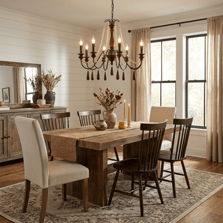 Collana French Country Chandelier-Neutral Decor
