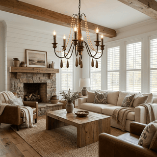Collana French Country Chandelier-Neutral Decor