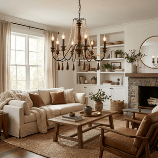 Collana French Country Chandelier-Neutral Decor