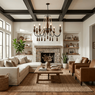 Collana French Country Chandelier-Neutral Decor