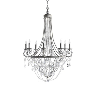 Luster Lustre Métal Cristal Industriel Traditionnel Vintage