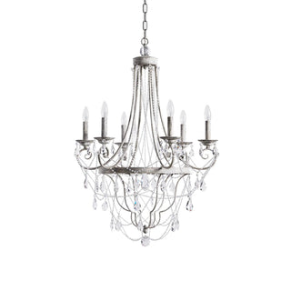 Luster Lustre Métal Cristal Industriel Traditionnel Vintage