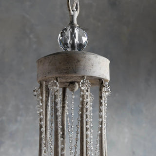 Luster Lustre Métal Cristal Industriel Traditionnel Vintage