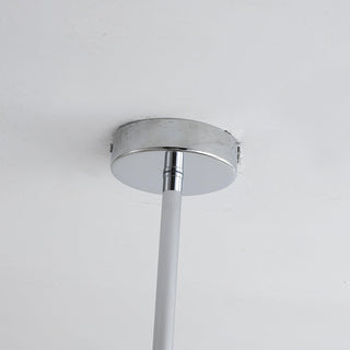 Lustra Lustre Élégant en Chrome et Noyer