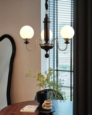 Nyvinia Lustre en Laiton Vintage et Verre