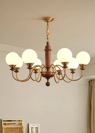 Nyvinia Lustre en Laiton Vintage et Verre