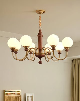 Nyvinia Lustre en Laiton Vintage et Verre