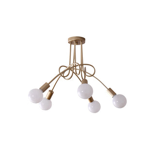 Oasis Lampe De Plafond Sputnik Métal Verre Art Unique