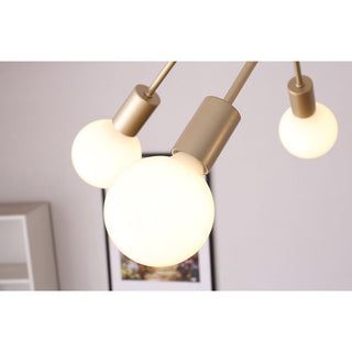 Oasis Lampe De Plafond Sputnik Métal Verre Art Unique