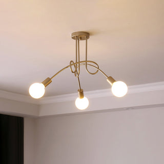 Oasis Lampe De Plafond Sputnik Métal Verre Art Unique