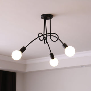 Oasis Lampe De Plafond Sputnik Métal Verre Art Unique