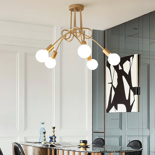 Oasis Lampe De Plafond Sputnik Métal Verre Art Unique