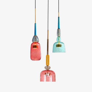 Muse Suspension en Verre Bohémienne