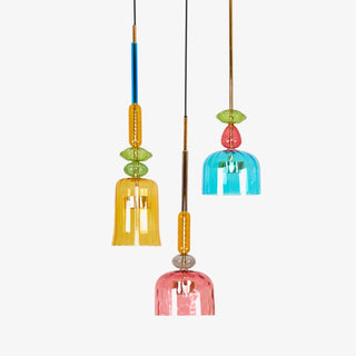 Muse Suspension en Verre Bohémienne