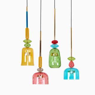 Muse Suspension en Verre Bohémienne