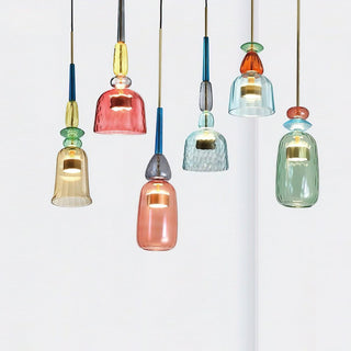 Muse Suspension en Verre Bohémienne