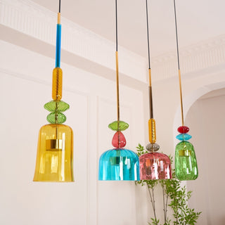 Muse Suspension en Verre Bohémienne