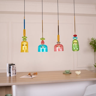 Muse Suspension en Verre Bohémienne